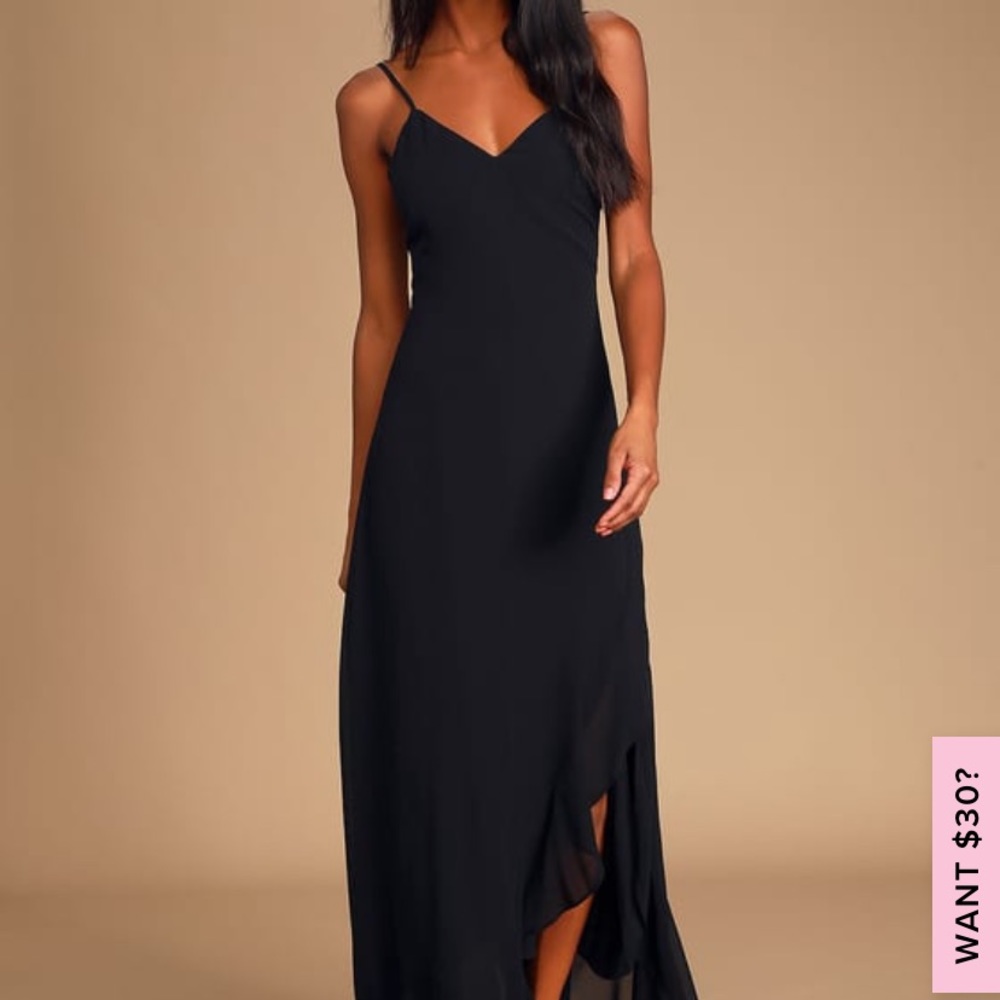BLACK DRESS GOWN